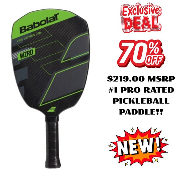 BRAND NEW Babolat WZRD Pickleball Paddle #1 Rated Pro - $219 MSRP - Free Ship!! - Picture 1 of 5